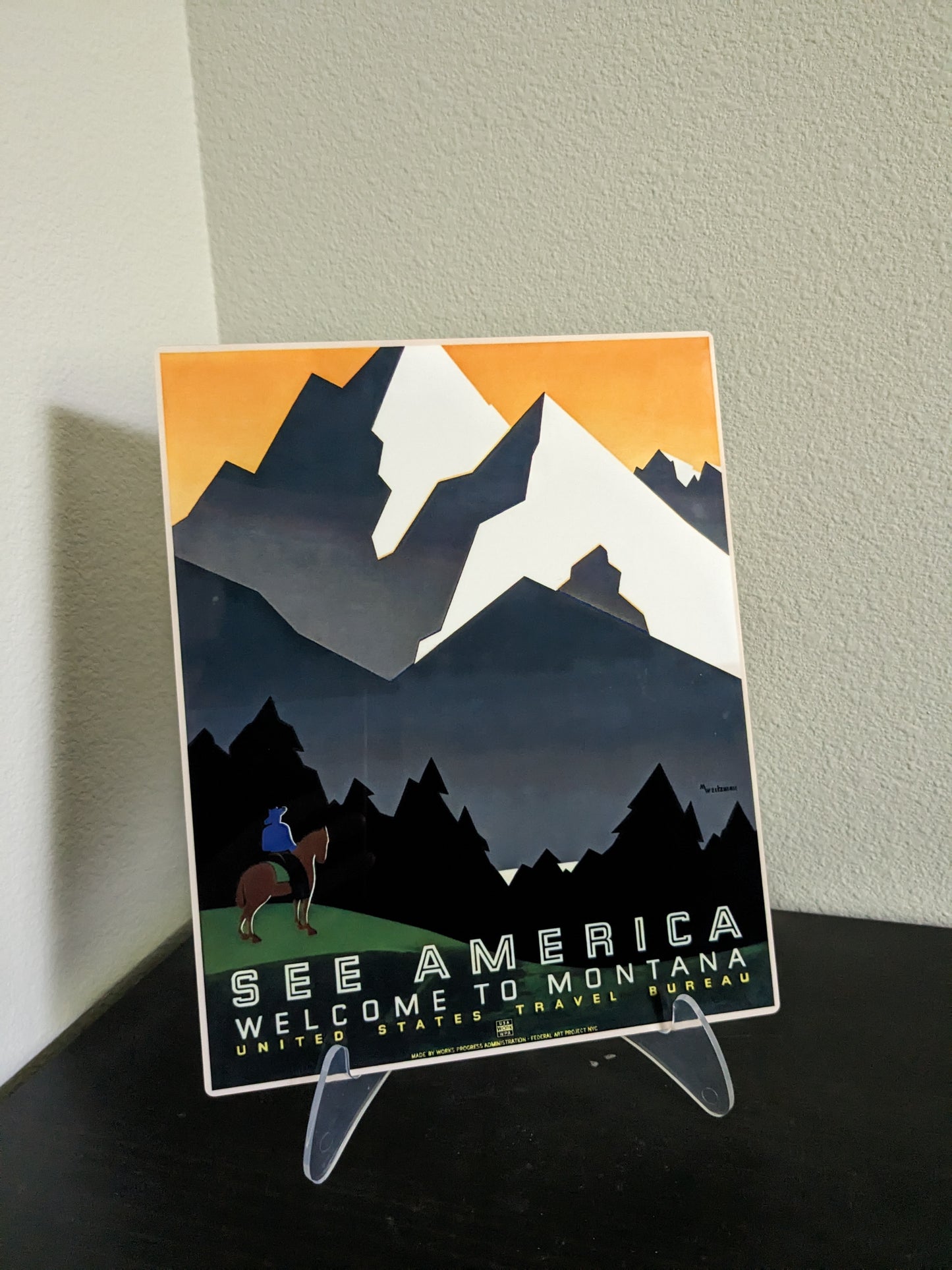 Welcome to Montana - Metal Print