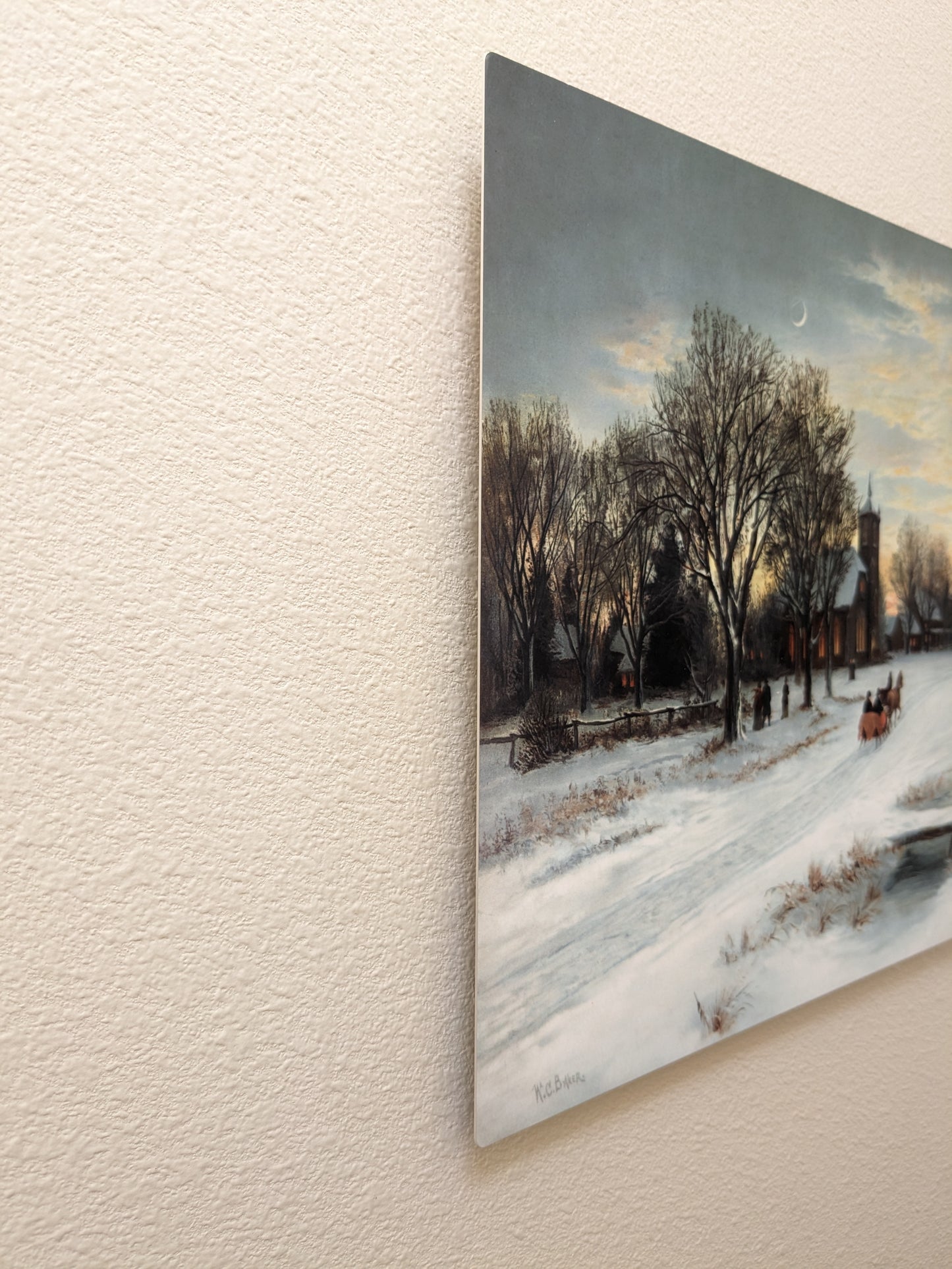 Christmas Eve at Dusk - Metal Print