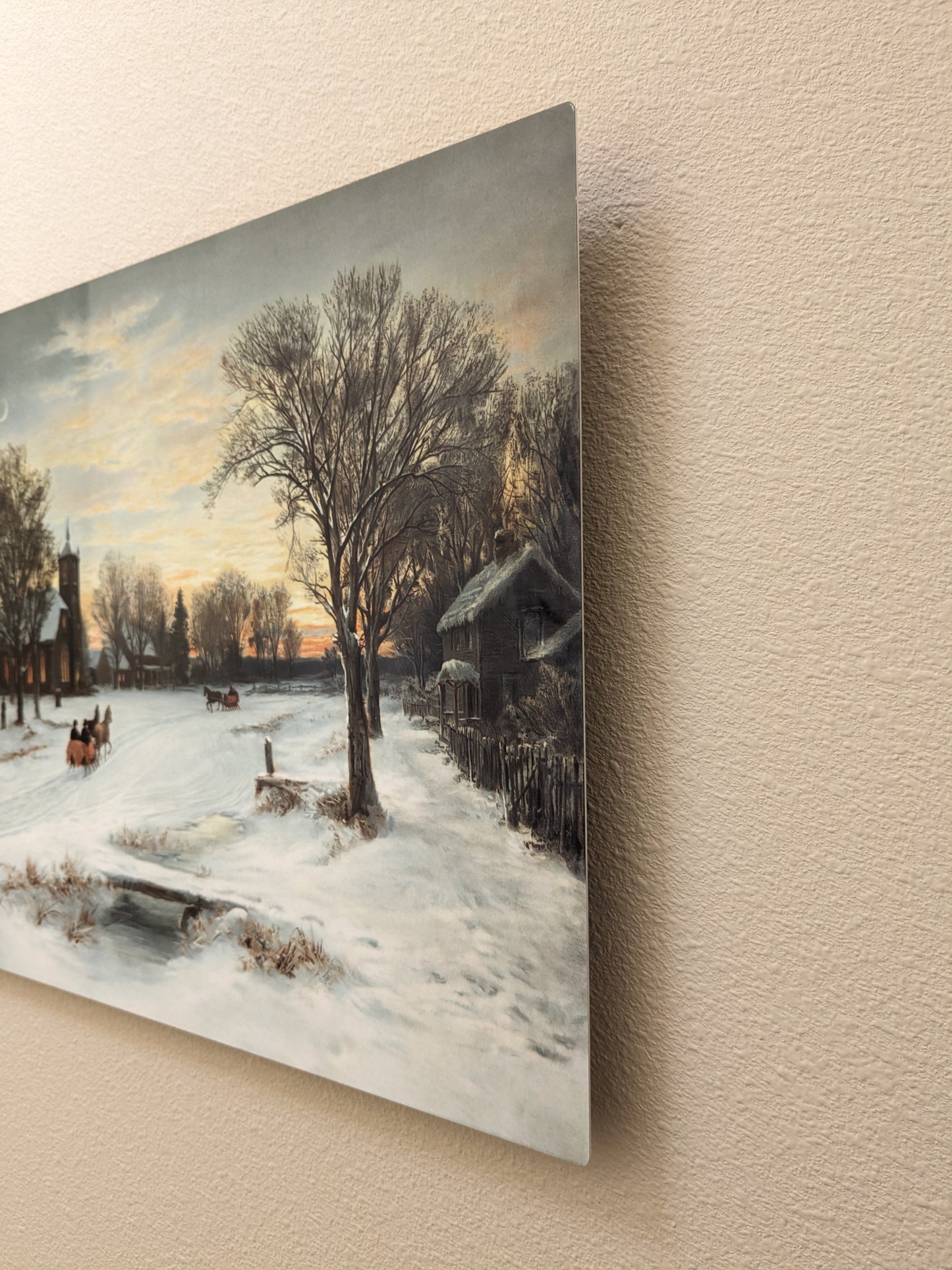 Christmas Eve at Dusk - Metal Print