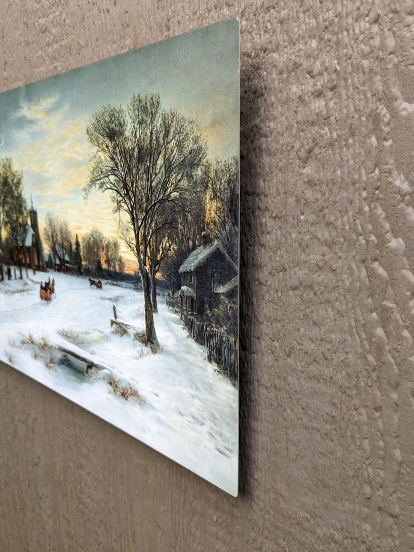 Christmas Eve at Dusk - Metal Print
