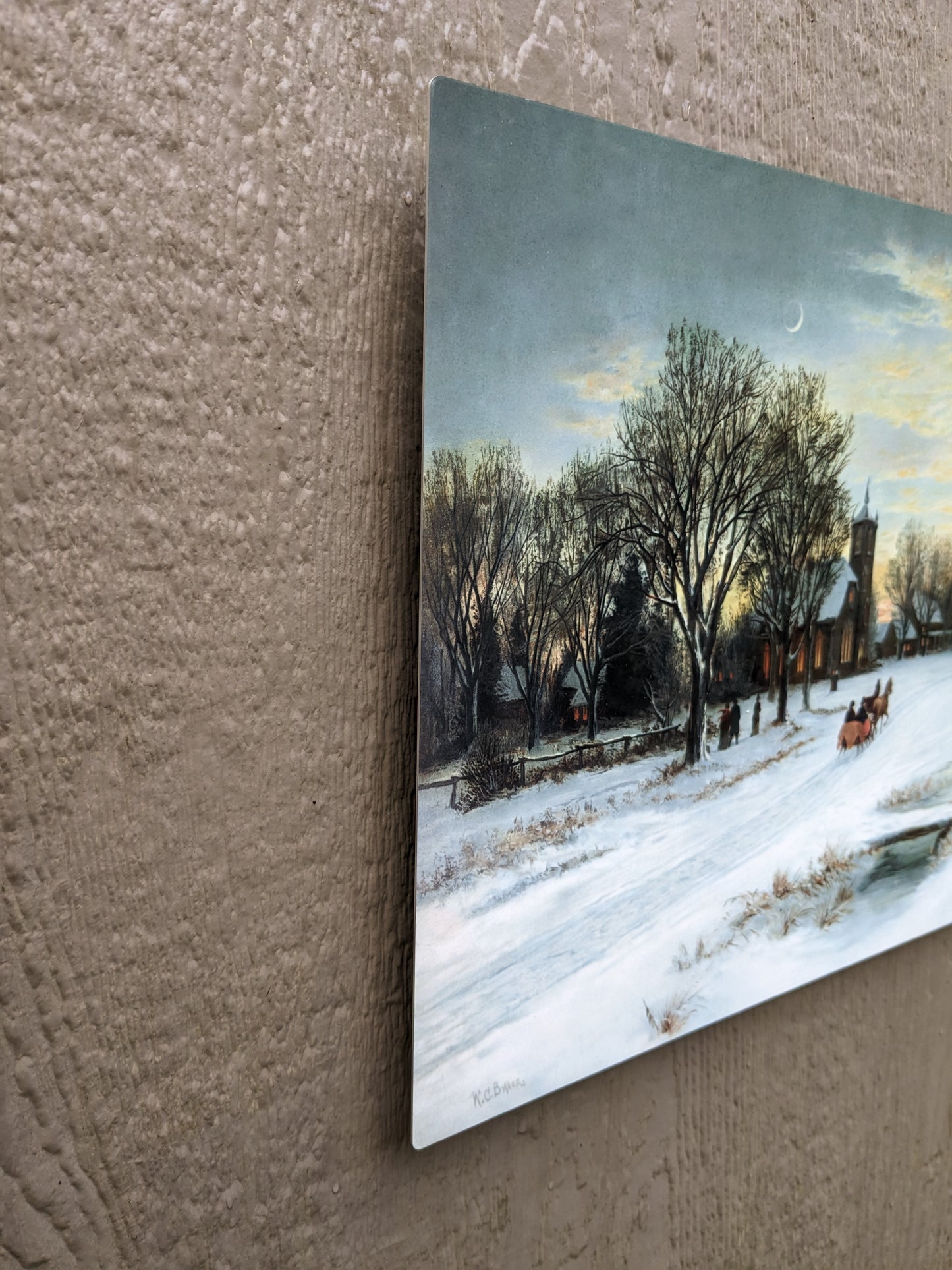 Christmas Eve at Dusk - Metal Print