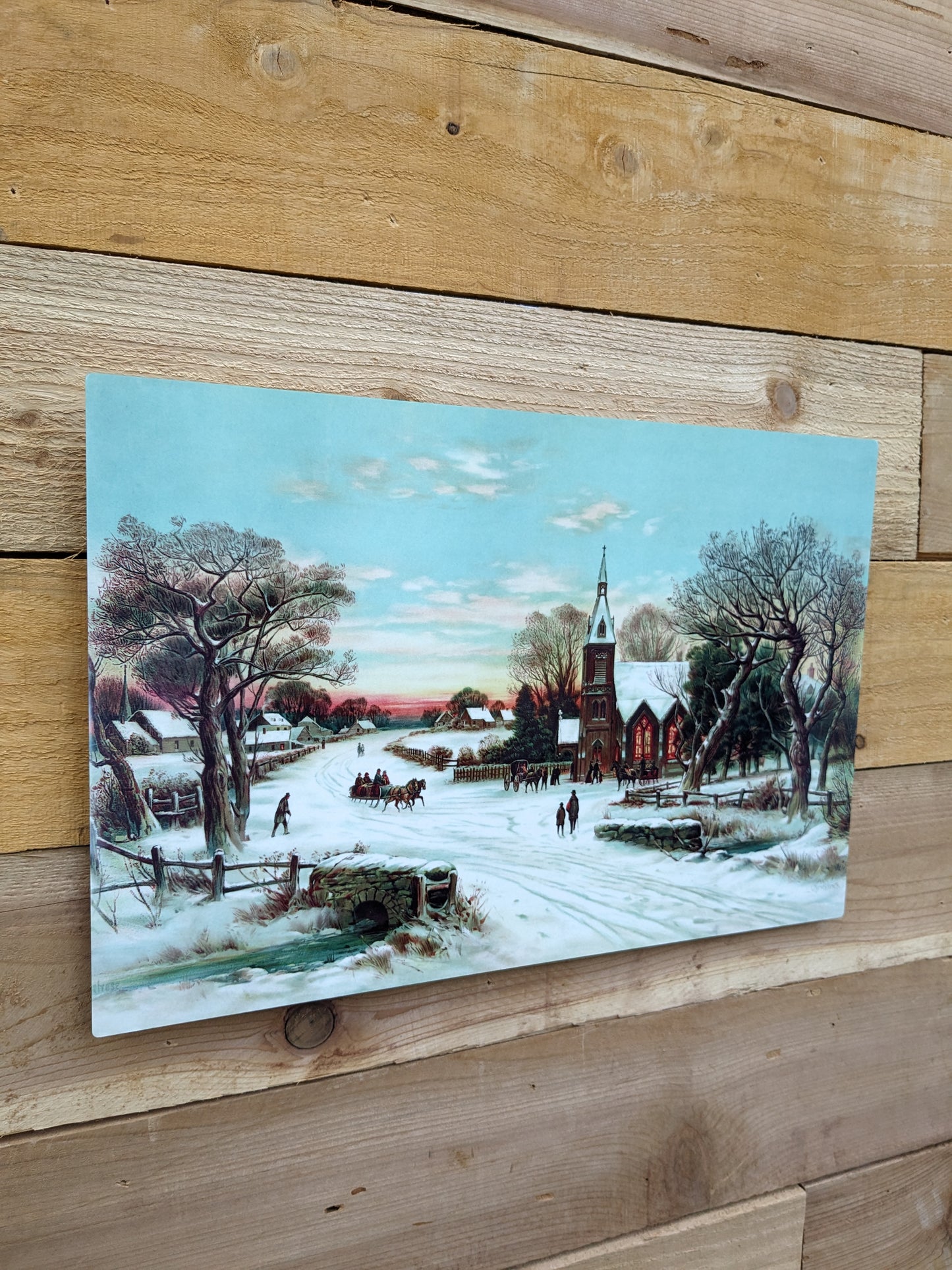 Sunday Morning Christmas - Metal Print