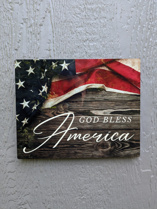 God Bless America - Metal Print