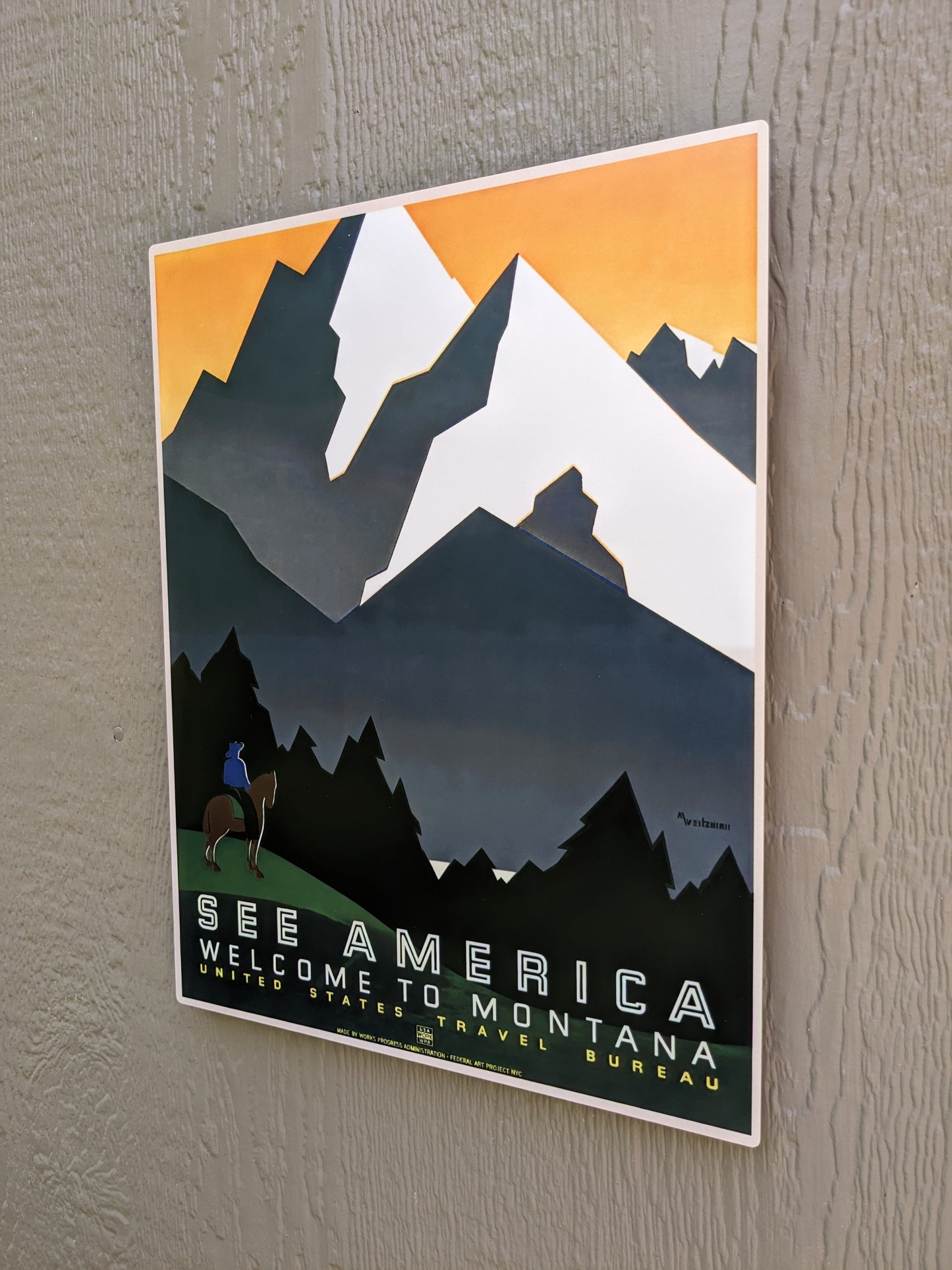 Welcome to Montana - Metal Print