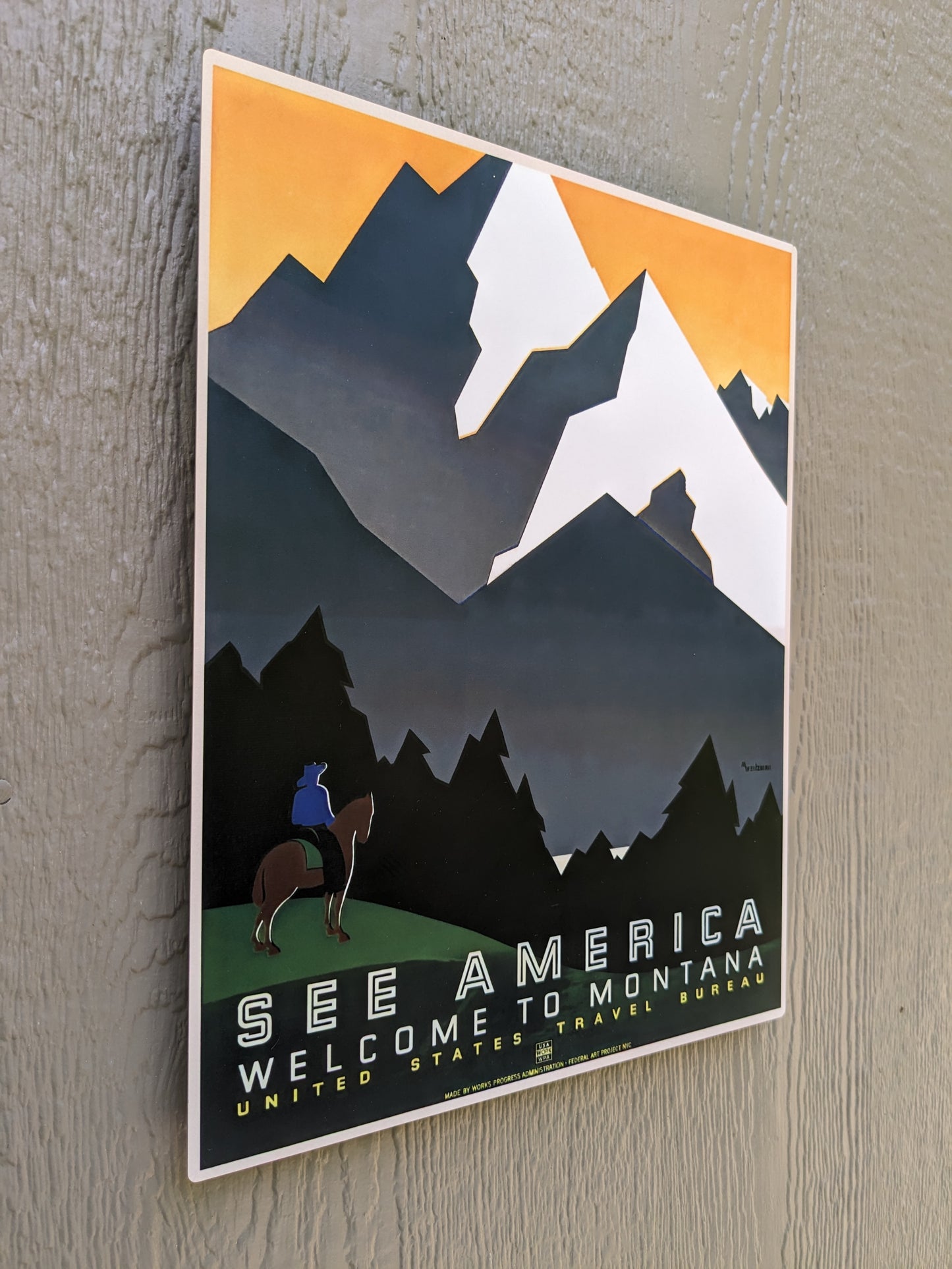 Welcome to Montana - Metal Print