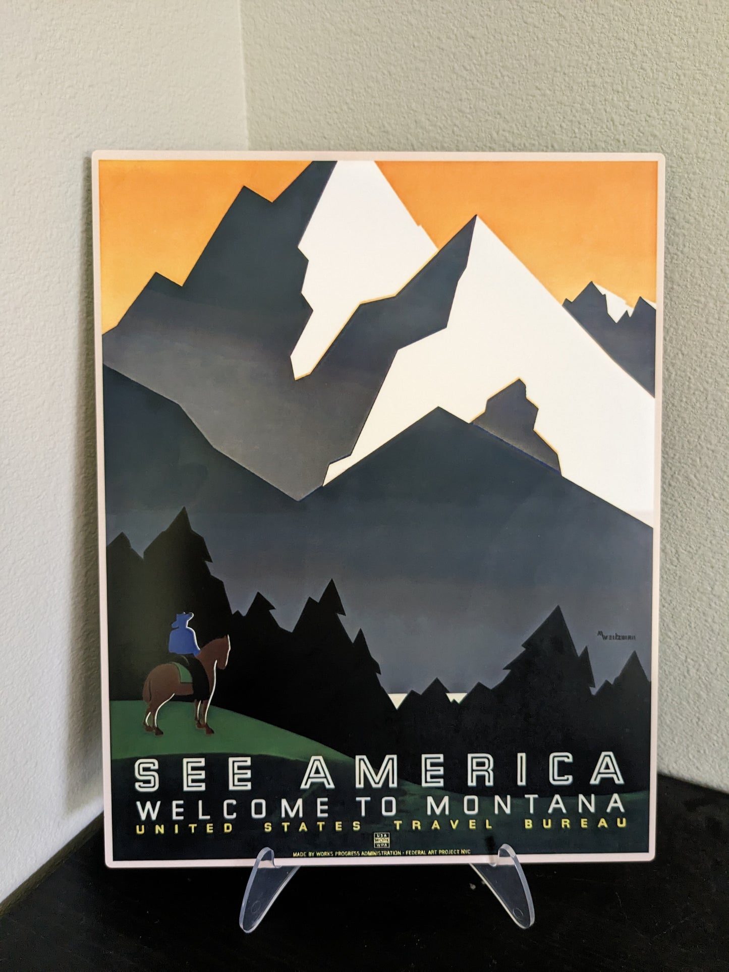Welcome to Montana - Metal Print