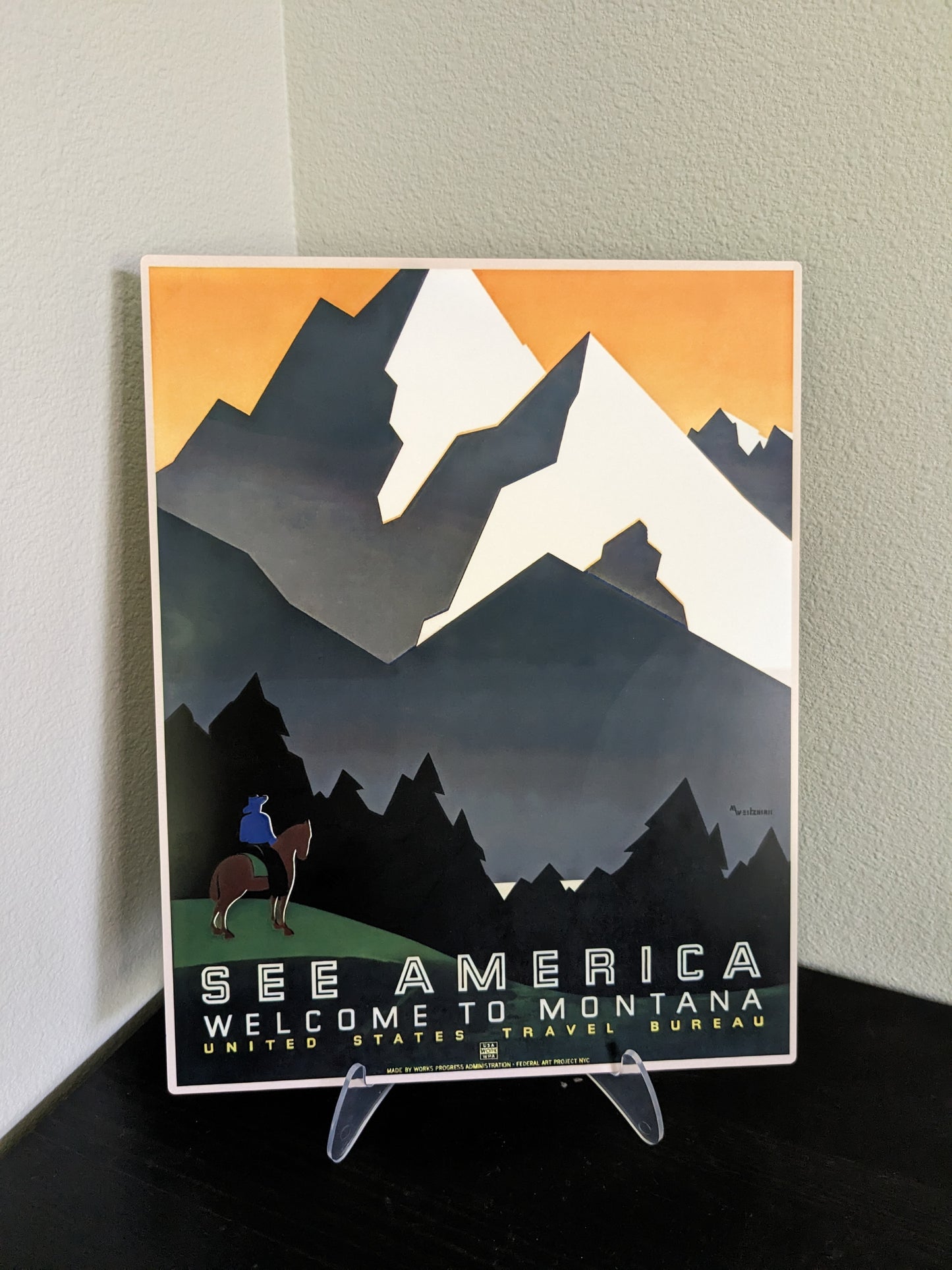 Welcome to Montana - Metal Print